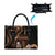 Brown Hafa Adai Guam Leather Bag Chamorro Latte Stone Hand With Plumeria - Polynesian Pride
