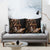 Brown Hafa Adai Guam Pillow Cover Chamorro Latte Stone Hand With Plumeria - Polynesian Pride