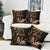 Brown Hafa Adai Guam Pillow Cover Chamorro Latte Stone Hand With Plumeria - Polynesian Pride
