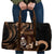 Brown Hafa Adai Guam Travel Bag Chamorro Latte Stone Hand With Plumeria - Polynesian Pride