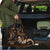 Brown Hafa Adai Guam Travel Bag Chamorro Latte Stone Hand With Plumeria - Polynesian Pride