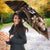 Brown Hafa Adai Guam Umbrella Chamorro Latte Stone Hand With Plumeria - Polynesian Pride