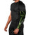 Green Hafa Adai Guam Arm Sleeves Chamorro Latte Stone Hand With Plumeria - Polynesian Pride