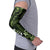 Green Hafa Adai Guam Arm Sleeves Chamorro Latte Stone Hand With Plumeria - Polynesian Pride