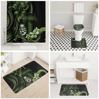 Green Hafa Adai Guam Bathroom Set Chamorro Latte Stone Hand With Plumeria - Polynesian Pride