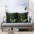 Green Hafa Adai Guam Pillow Cover Chamorro Latte Stone Hand With Plumeria - Polynesian Pride