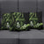 Green Hafa Adai Guam Pillow Cover Chamorro Latte Stone Hand With Plumeria - Polynesian Pride