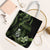 Green Hafa Adai Guam Tote Bag Chamorro Latte Stone Hand With Plumeria - Polynesian Pride