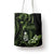 Green Hafa Adai Guam Tote Bag Chamorro Latte Stone Hand With Plumeria - Polynesian Pride