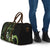Green Hafa Adai Guam Travel Bag Chamorro Latte Stone Hand With Plumeria - Polynesian Pride