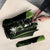 Green Hafa Adai Guam Umbrella Chamorro Latte Stone Hand With Plumeria - Polynesian Pride