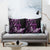 Purple Hafa Adai Guam Pillow Cover Chamorro Latte Stone Hand With Plumeria - Polynesian Pride