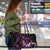 Purple Hafa Adai Guam Travel Bag Chamorro Latte Stone Hand With Plumeria - Polynesian Pride
