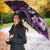 Purple Hafa Adai Guam Umbrella Chamorro Latte Stone Hand With Plumeria - Polynesian Pride