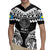 Palau Constitution Day Rugby Jersey Belau Seal With Polynesian Pattern - Black