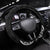 Palau Constitution Day Steering Wheel Cover Belau Seal With Polynesian Pattern - Black