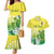 Cook Islands Independence Day Couples Matching Mermaid Dress and Hawaiian Shirt Kuki Airani Tiare Maori Polynesian Pattern - Green