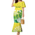 Cook Islands Independence Day Family Matching Mermaid Dress and Hawaiian Shirt Kuki Airani Tiare Maori Polynesian Pattern - Green