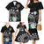 Cook Islands Independence Day Family Matching Mermaid Dress and Hawaiian Shirt Kuki Airani Tiare Maori Polynesian Pattern - Black