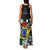 Cook Islands Independence Day Family Matching Tank Maxi Dress and Hawaiian Shirt Kuki Airani Tiare Maori Polynesian Pattern - Black