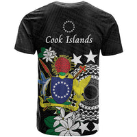 Cook Islands Independence Day T Shirt Kuki Airani Tiare Maori Polynesian Pattern - Black