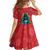 New Zealand Christmas In July Family Matching Tank Maxi Dress and Hawaiian Shirt Kowhai Tui Bird With Pohutukawa - Red