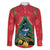 New Zealand Christmas In July Family Matching Tank Maxi Dress and Hawaiian Shirt Kowhai Tui Bird With Pohutukawa - Red