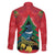 New Zealand Christmas In July Family Matching Tank Maxi Dress and Hawaiian Shirt Kowhai Tui Bird With Pohutukawa - Red