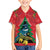 New Zealand Christmas In July Kid Hawaiian Shirt Kowhai Tui Bird With Pohutukawa - Red