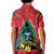 New Zealand Christmas In July Kid Polo Shirt Kowhai Tui Bird With Pohutukawa - Red