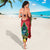 New Zealand Christmas In July Sarong Kowhai Tui Bird With Pohutukawa - Red