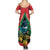 New Zealand Christmas In July Summer Maxi Dress Kowhai Tui Bird With Pohutukawa - Red