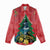 New Zealand Christmas In July Women Casual Shirt Kowhai Tui Bird With Pohutukawa - Red