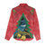 New Zealand Christmas In July Women Casual Shirt Kowhai Tui Bird With Pohutukawa - Red