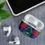 New Zealand Christmas In July AirPods Case Kowhai Tui Bird With Pohutukawa - Blue - Polynesian Pride