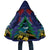 New Zealand Christmas In July Cloak Kowhai Tui Bird With Pohutukawa - Blue - Polynesian Pride