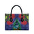 New Zealand Christmas In July Leather Bag Kowhai Tui Bird With Pohutukawa - Blue - Polynesian Pride
