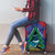 New Zealand Christmas In July Luggage Cover Kowhai Tui Bird With Pohutukawa - Blue