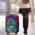 New Zealand Christmas In July Luggage Cover Kowhai Tui Bird With Pohutukawa - Blue