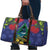 New Zealand Christmas In July Travel Bag Kowhai Tui Bird With Pohutukawa - Blue - Polynesian Pride