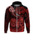 Polynesian Pride Aries Zodiac Hoodie Astrological Sign Tribal Plumeria Red Galaxy LT14 - Polynesian Pride