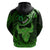 Polynesian Pride Taurus Zodiac Hoodie Astrological Sign Tribal Plumeria Green Galaxy LT14 - Polynesian Pride