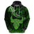 Polynesian Pride Taurus Zodiac Hoodie Astrological Sign Tribal Plumeria Green Galaxy LT14 - Polynesian Pride