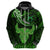 Polynesian Pride Taurus Zodiac Hoodie Astrological Sign Tribal Plumeria Green Galaxy LT14 - Polynesian Pride