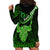 Polynesian Pride Taurus Zodiac Hoodie Dress Astrological Sign Tribal Plumeria Green Galaxy LT14 - Polynesian Pride