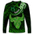 Polynesian Pride Taurus Zodiac Long Sleeve Shirt Astrological Sign Tribal Plumeria Green Galaxy LT14 - Polynesian Pride