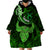 Polynesian Pride Taurus Zodiac Wearable Blanket Hoodie Astrological Sign Tribal Plumeria Green Galaxy LT14 - Polynesian Pride