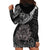 Polynesian Pride Cancer Zodiac Hoodie Dress Astrological Sign Tribal Plumeria Grey Galaxy LT14 - Polynesian Pride