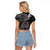 Polynesian Pride Cancer Zodiac Raglan Cropped T Shirt Astrological Sign Tribal Plumeria Grey Galaxy LT14 - Polynesian Pride