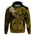 Polynesian Pride Leo Zodiac Hoodie Astrological Sign Tribal Plumeria Gold Galaxy LT14 Gold - Polynesian Pride